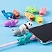 Animal Buddies Phone Cord Bites - Cable Protector for iPhone - Cute Animals Protects Cell Phone Accessories & Bites Data Line - Bite Cord Phone Accessory (11 Pieces w/Pouch)