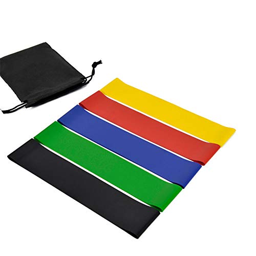 Vader Sports Bandas de Resistencia elásticas Unisex, Color Amarillo, Rojo, Negro, Morado, Verde, Azul, Naranja, Gris, 30 cm y 5 cm de Ancho Cover