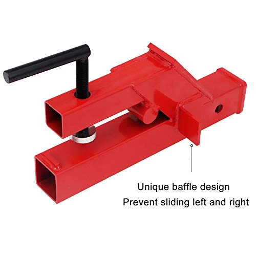 Enixwill Clamp On Bucket Tractor Hitch 2" Receiver Fit For Deere Bobcat Loader Front Bucket Clamp #TOP4