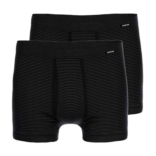 Ammann - Jeans - Pant Unterhose kurz mit Eingriff - 2er Pack (6 Anthrazit)