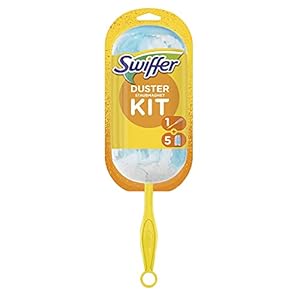 Swiffer Duster Kit Inclusief 1 Handvat En 5 Navullingen, Vangt En Houdt Tot 3 Keer Meer Stof En Haar Vast Dan Een Gewone…