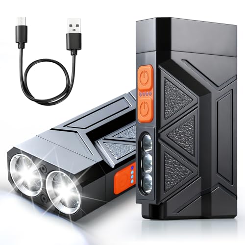 SZZSAF Rechargeable LED Flashlight with RGB Light