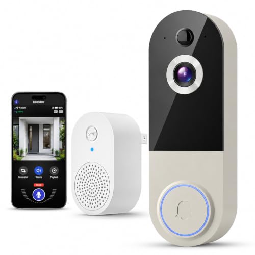 Wireless Doorbell Camera with 1080P & Night Vision