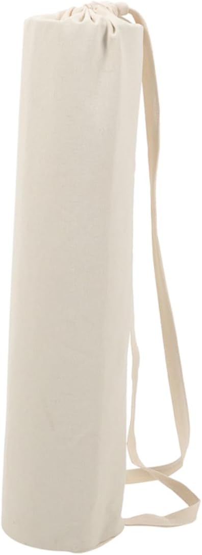 Spacious Yoga Mat Carrier Bag with Elegant Minimalist Design Multipurpose Gym Tote for Easy Transport and Storage Stylish White Yoga Mat Tote for Travel and Workout