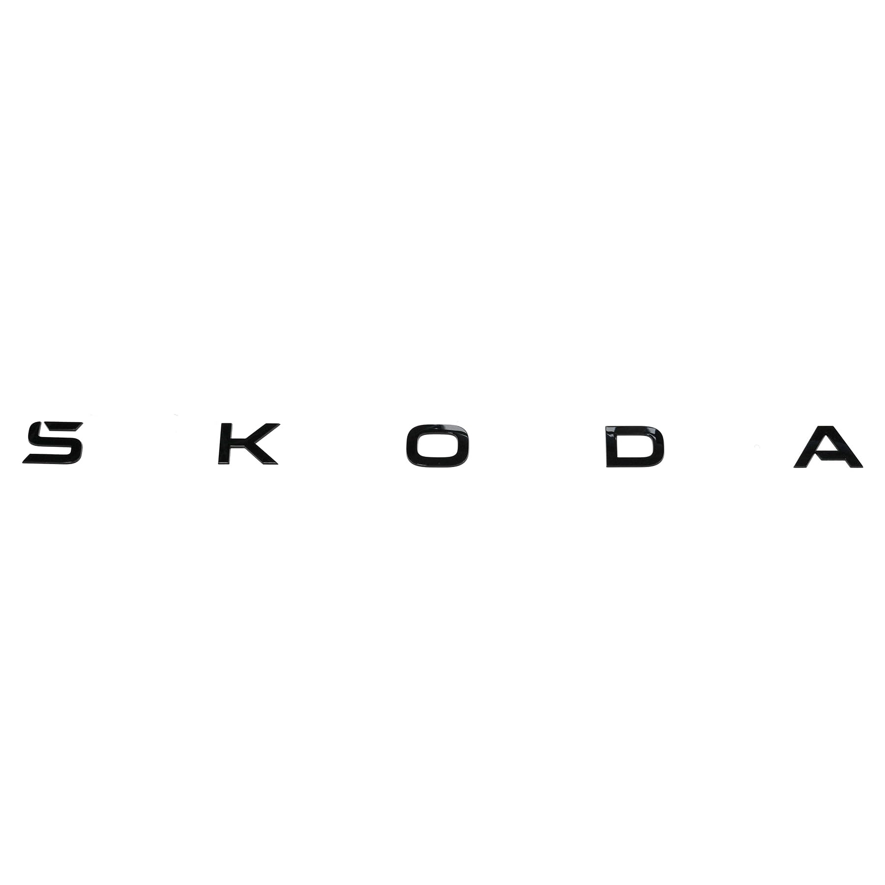 Skoda 658853687G041 Schriftzug Heckklappe Emblem Buchstaben Aufkleber Logo, schwarz
