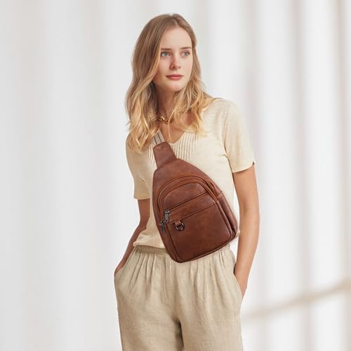 Sling Bag For Women Men Vegan Leather Crossbody Bags Fanny Packs Anti Theft Purses Chest Bag2