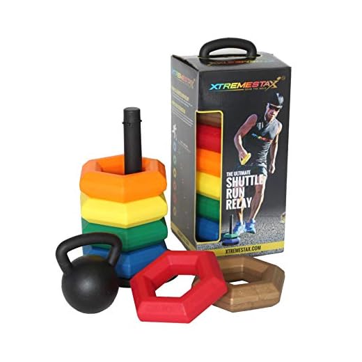 XtremeStax Agility, Speed and Training Equipment Rings for Youth, Kids, Gym, Football, Lacrosse, Soccer, Basketball, PE Class, Coaching, Fitness Conditioning