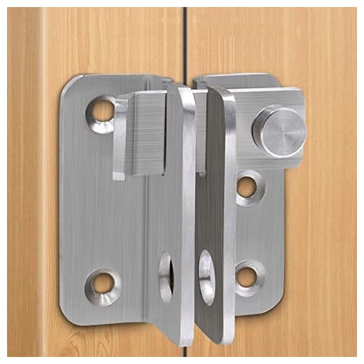 Anti-Theft Buckle Hardware Stainless Steel Padlock Latch Multifunction Safety Door Lock for Home Hotel(Style 1)