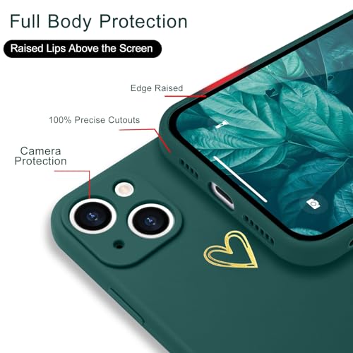 Wirvyuer for iPhone 14 Case Cute Slim Shockproof Phone Case with Wireless Charging Support and Protection, Green by Wirvyuer - Used condition - Image 3