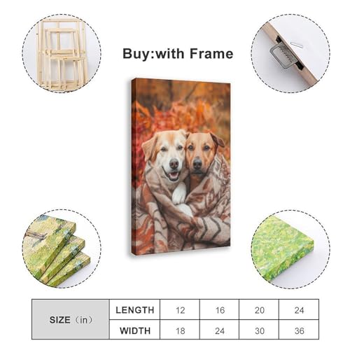 Poster sur toile chiens douillets pour une chambre cocooning - 2