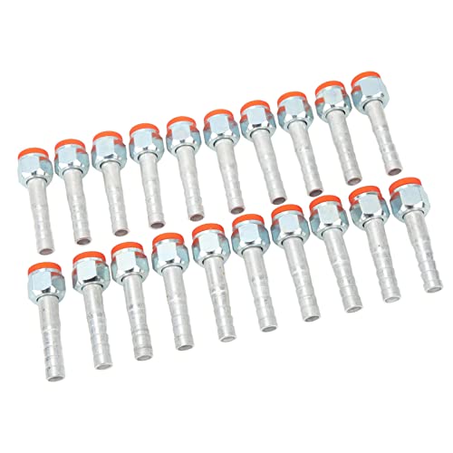 20PCS High Strength Aluminum Straight Air Conditioning Hose Barb Fitting for Cars Trucks Universal Sealing Function for Automobiles Material (5/8in)