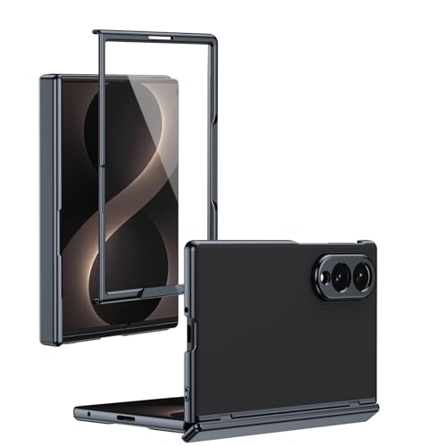 �y�ČRMIL�K�i�zFLURIKA for Samsung Galaxy Z Fold 8 �P�[�X[�X�N���[���v���e�N�^�[���q���W�ی�t��] ���C�����X�[�d�Ή� AG�t���X�g���H �X�������^ �n�[�hPC�� �I�[���C�����������Y �w��h�~ �ϏՌ��P�[�X, Bl