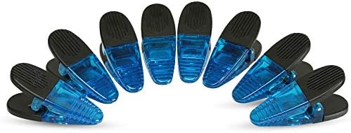 Thick Plastic Clips with Neodymium Magnet - 3-1/4" Length - Durable Versatile All-Purpose (Blue)