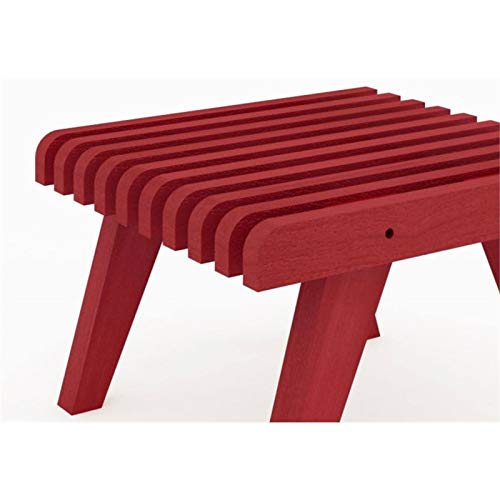 Mesa de Apoio para Espreguiçadeira Eclipse Stain Vermelho - Mão e Formão