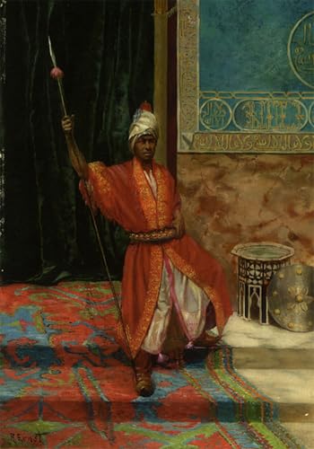 Célèbres tableaux affiche de arts Rudolf Ernst la garde du sultan prints toile salon 60x90cm