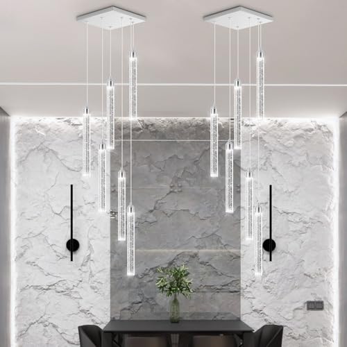 dolria Modern Crystal Pendant Lights for Kitchen Island Mini Chandelier LED Dimmable Ceiling Handing Lighting for Dining Room Corridor 2700K 6000K by dolria - Image 7