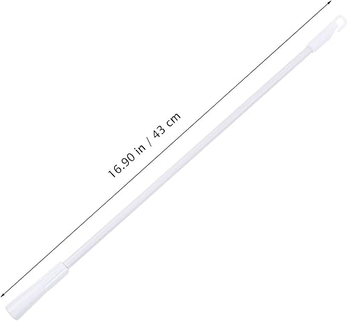 Miniatura 4 de Healifty 4 piezas de agarre largo de aleación de aluminio para cortina de cortina vertical y accesorios para tirar de ciega, gancho para el hogar,