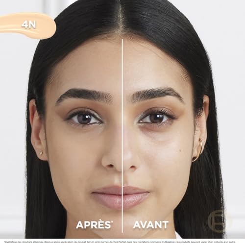 ’Oréal Paris Sérum Correcteur Lumineux Corrige les Cernes & Hydrate Formule à 'Acide Hyaluronique & Caféine Accord Parfait Teinte : 4N 11 ml - vue 3