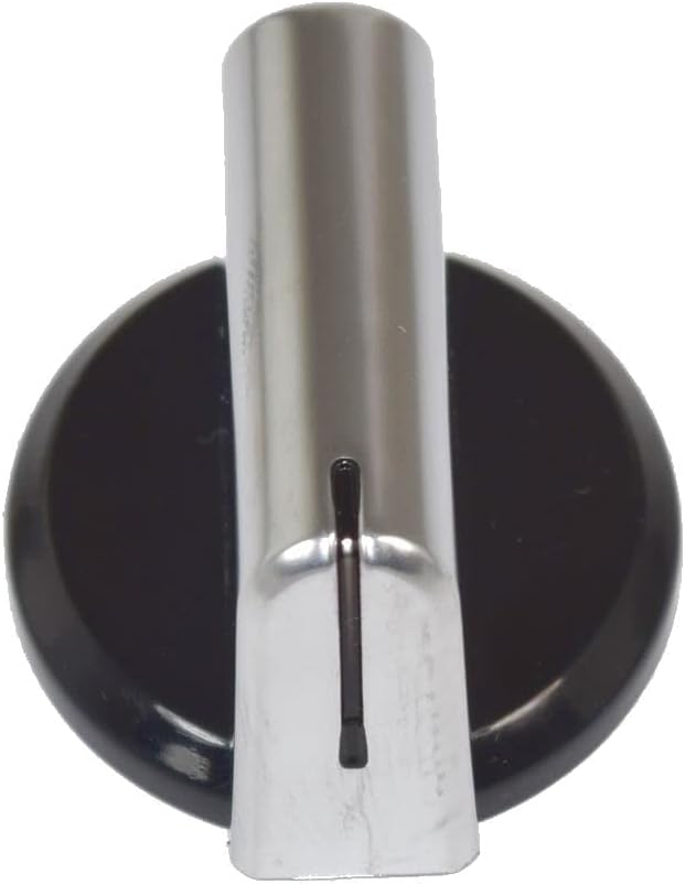 Ufixt Baumatic Compatible Replacement Black Silver Oven Cooker Hob Control Knob Pack of 4