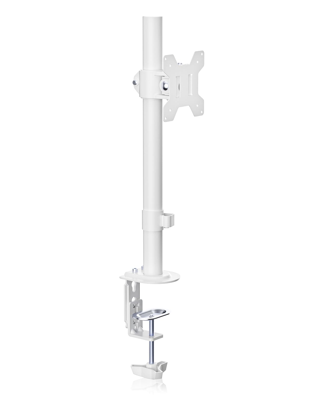 suptek Monitor Halterung für 13-27 Zoll Bildschirme Monitorständer Neigbar Schwenkbar Höhenverstellbar;Weiß MD9401W