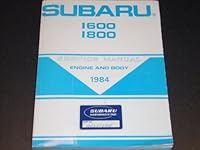 1984 Factory Issued Subaru 1600 1800 Service Manual Engine and Body. MSA 118 US B003NYTP4M Book Cover