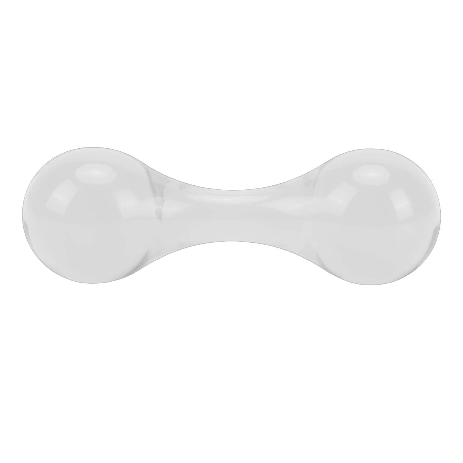 ZDAGELD Acrylic Fidget Bone Toy, Portable Sensory Hand Toy, Aesthetic Ice Bone Desk Toy for Adults and Kids, Includes Microfiber Pouch (Transparent)