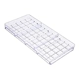 iplusmile Moule Tablette Chocolat Transparent Plastique Rigide pour Chocolat DIY Moule Mul...