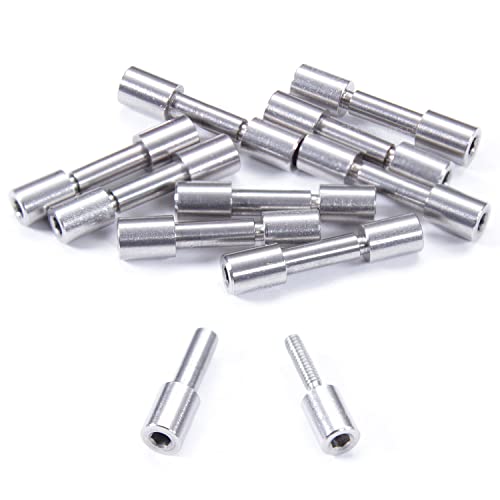 Corby Bolt Fasteners (10 Pack) for DIY Handles &amp; Knife Handle Repair - USA Size (0.187 x 0.120 x 0.9 Inch) - (Stainless Steel) - for Full Tang Fixed Blade Knives