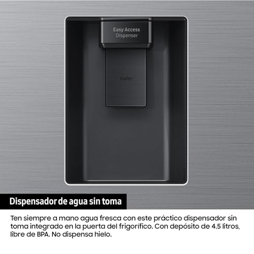 Samsung Frigorífico Combi IA 185.5cm Balda Botellero, Dispensador de agua 341L Clase D Plata RB34C632DSA/EF - imagen 7