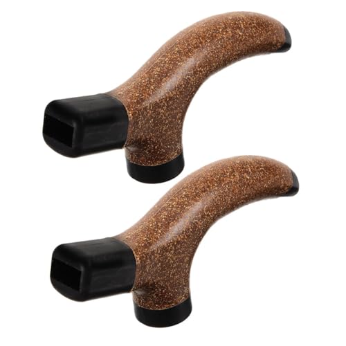 HAPINARY 2個登山杖コルクハンドル 交換用 滑り止めトレッキングポールグリップ アウトドアハイキング用 収納便利なポータブルスティックハンドル
