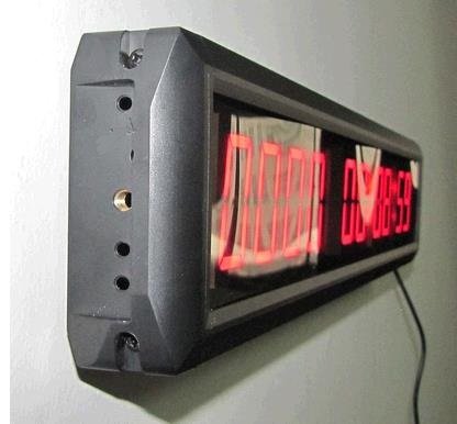 Reloj digital de pared con LED rojo contador de días miniatura 3