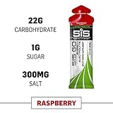 Science in Sport Energy Gel Pack, SIS Energy Gel + Electrolyte, 22g Fast Acting Carbs, Performance & Endurance Gels, Raspberry Flavor - 2 Fl Oz (Pack of 6)