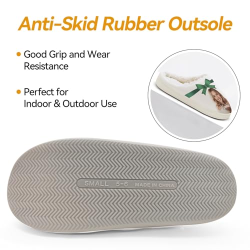 Personalized Couple Slippers, Custom Non-Slip Indoor Shoes with Printed Faces and Names4