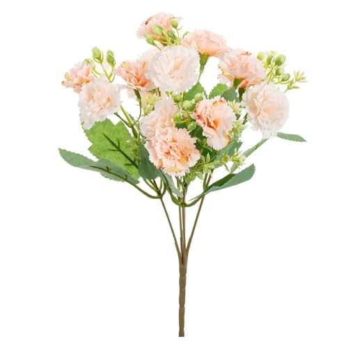 Flores artificiales resistentes al exterior para decoración de jardín 8