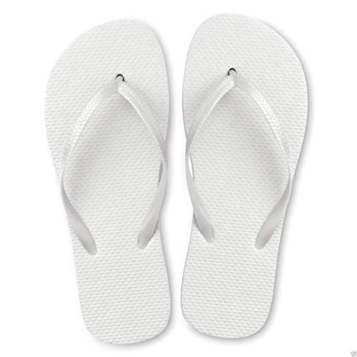 Image of Winterlace Bulk Flip Flops for Wedding Guests 48 Pairs Reception Slippers Destination Beach Pool Spa Sandals Wholesale Pack