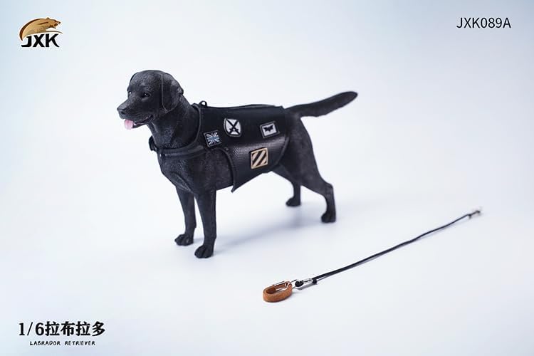 1:6 Scale Labrador Retriever Dog Model Resin Pet Animal Figure Collector Realistic Scene Decor Gift for Adult (089A)