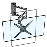 Corner TV Wall Bracket with 1035mm Extra Long Arm, FORGING MOUNT Swivel Long Reach TV Wall Bracket for 17-50 Inch TVs/Monitor, TV Wall Mount Landscape to Portrait, VESA 300x300mm up to 30kg