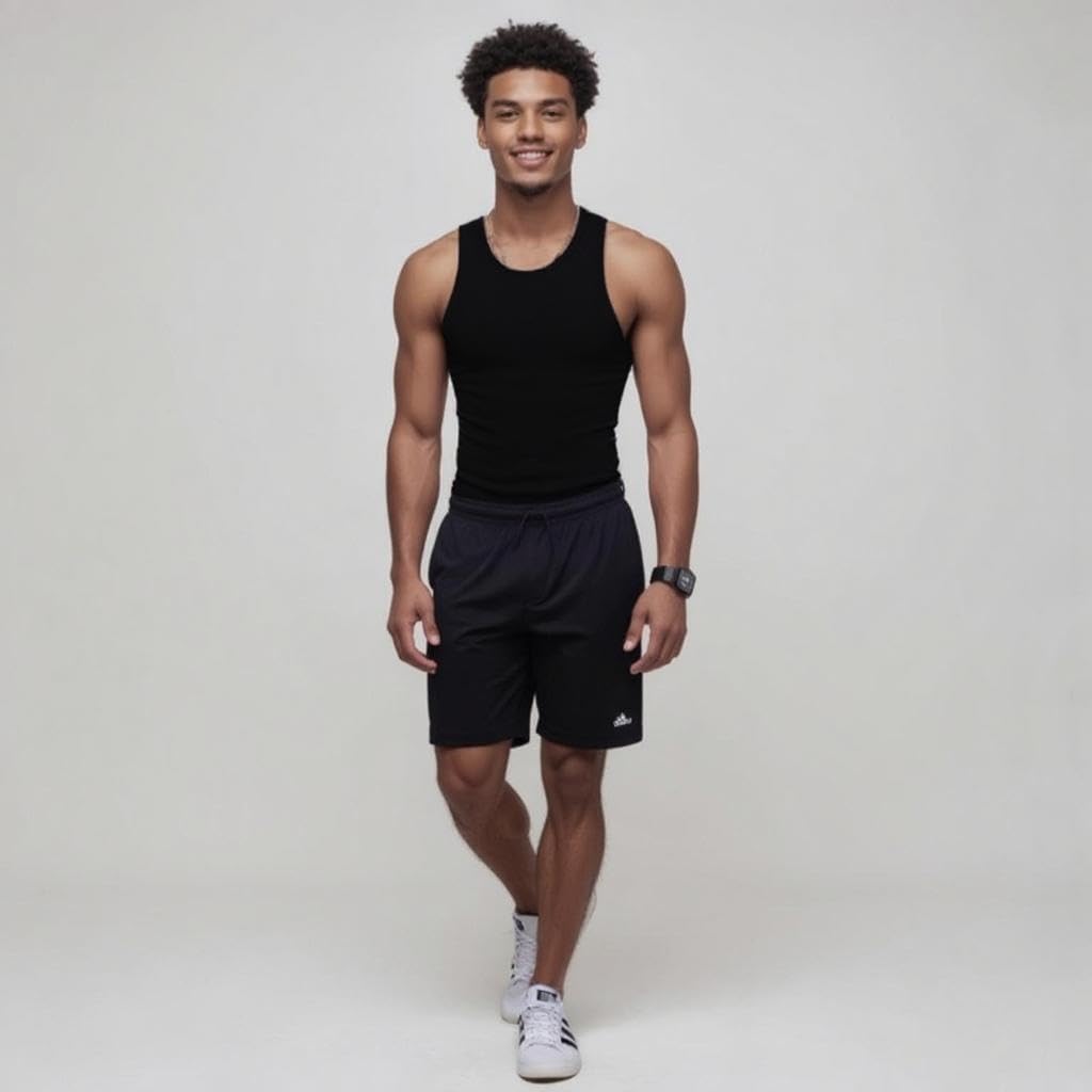 Mody Men's Undershirt Ribbed Tank Top, Crew Neck Cotton Mens Tank Tops, White Cotton Undershirt, Tagless Muscle Shirt 6 Pack - Image 4