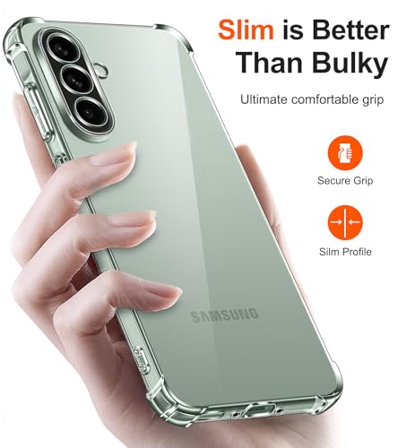 Image of Lustree Back Cover Transparent Case Compatible with Samsung Galaxy F04 | Clear + TPU Case with 4 Corner Air Cushion Protection & Camera Protection | Slim& Stylus Cover