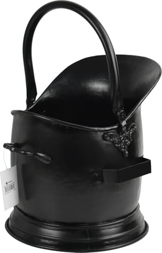 Germanic Steel Sallet Coal Bucket Scuttle Hod Antique Style Large Black