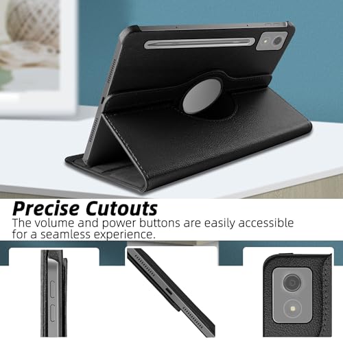Image of TGK 360 Rotatable Smart Flip Cover for Lenovo Idea Tab Pro 12.7 Inch 2025 TB-373FU TB-375FC Tablet Case (Black)