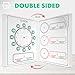 Scribbledo 10 Pack Telling Time Teaching Sheets - 9'x12' Dry Erase Learning Clocks for Kids Homeschooling Supplies