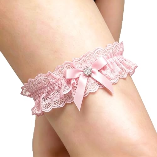 Image of Blue Garters for Bride Wedding Garter Set for Bride Bridal Garter Leg Thigh Blue