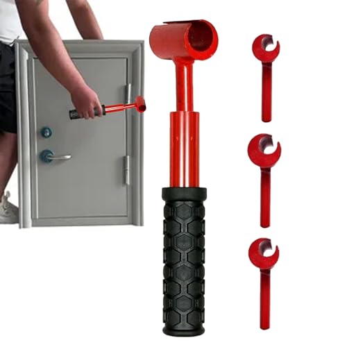 Furtryvl Herramienta de alineación de puerta – Llave ajustable de bisagra de varios tamaños, llave de reparación manual de alineación de huecos de puerta de precisión, resistente para mantenimiento de