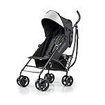 Ingenuity 3Dlite Convenience Stroller, Jet Black – Lightweight Stroller with Aluminum Frame, Large Seat Area, 4 Position Recline, Extra Large Storage Basket – Infant Stroller for Travel and More
