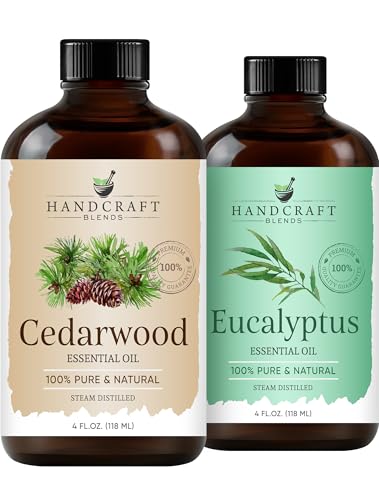 Set Aceites Esenciales Eucalipto y Cedro 2 x 4 Fl Oz