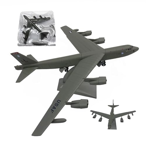 AVMLWEPA 1/200 B-52 Stratofortress Bombardero Pesado Modelo de Metal Fundido a Precisión Avión Militar Alta Precisión con Soporte Exhibición, Edición Coleccionista for Entusiastas Aviación Regalo