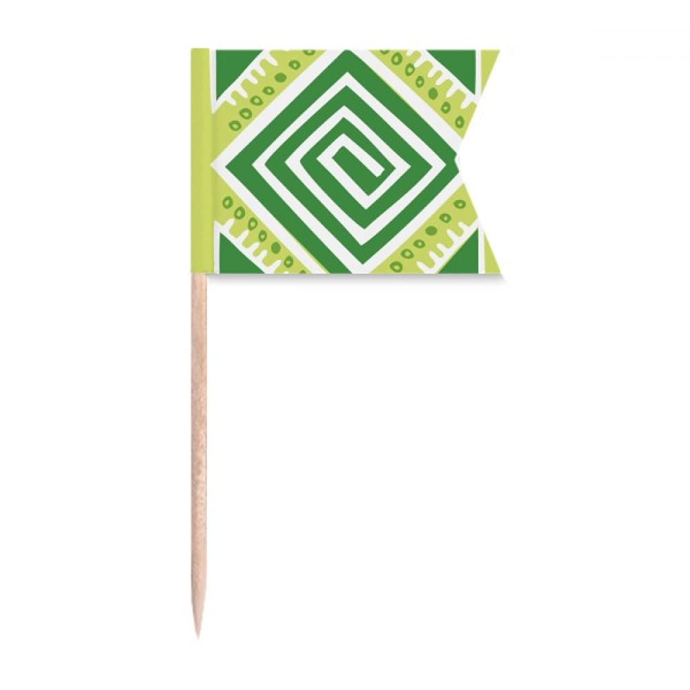 Carrés verts Mexique totems ancienne civilisation pour gâteau et fromage