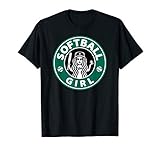 Girls Softball Logo Great Team Gift for Teen Players or Mom T-Shirt