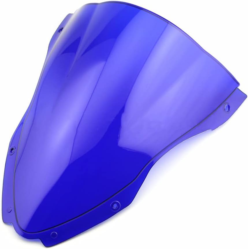 WYNMOTO Motorcycle ABS Plastic Windshields Windscreen Double Bubble Fit For Kawasaki ZX-10R 2016 2017 2018 2019 2020 ZX10R (Clear)